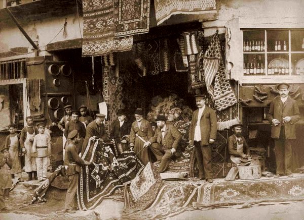 A carpet shop in Old Tbilisi, Georgia