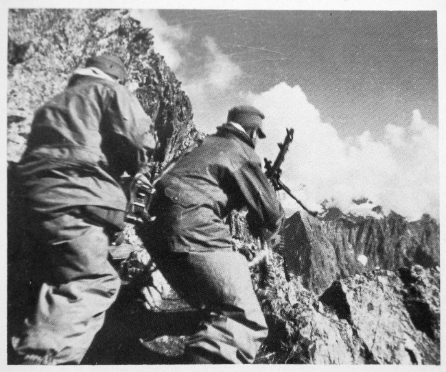 German mountain troops attack in the Caucasus in 1942