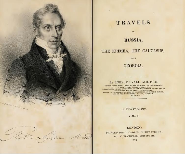 Robert Lyall, Travels in Russia, the Krimea, the Caucasus, and Georgia - 1825